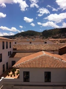 View from Our Room at Palacio del Inka