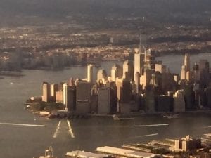 The Manhattan Skyline from Our SWA Flight